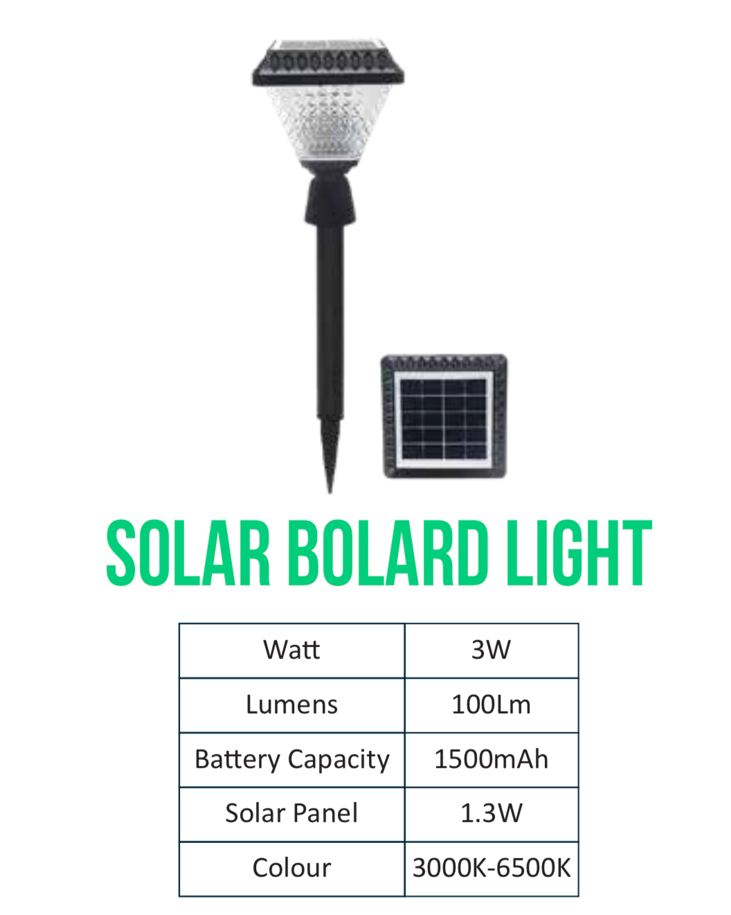 Solar Bolard Light